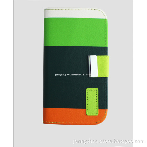 Mobile Phone Leather Case Green for Samsung S3 I9300